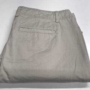 ELLE Womens 8 Capri Cotton Khaki Pants